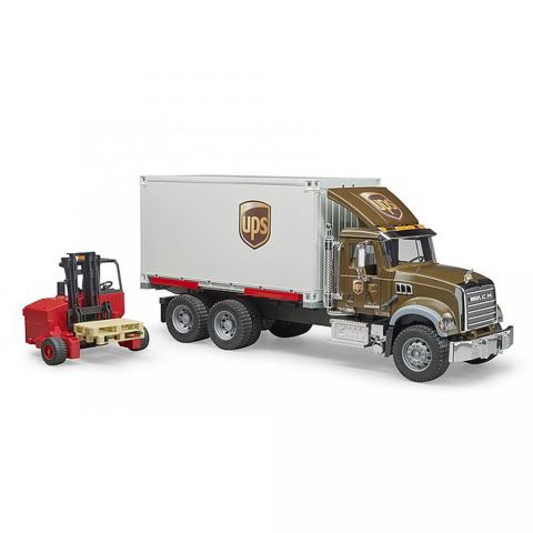 Bruder Camion UPS Mack Granite cu Stivuitor