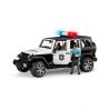 BRUDER JEEP WRANGLER UNLIMITED RUBICON DE POLITIE CU SIRENA SI FIGURINA