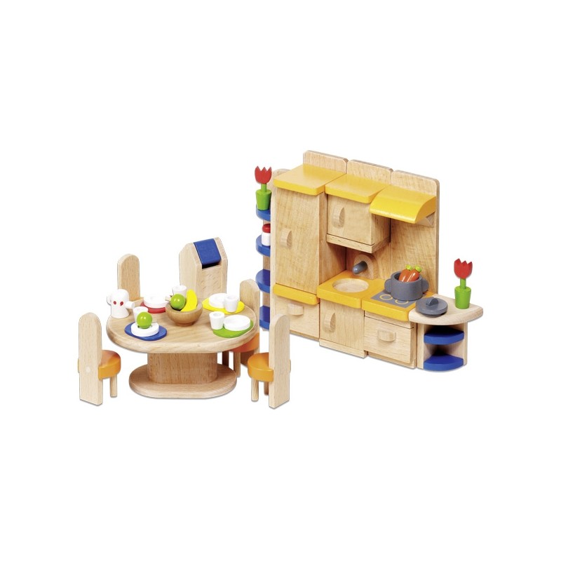 Goki Mobilier pentru casute papusi Bucatarie 2 Goki Mobilier pentru casute papusi Bucatarie 2