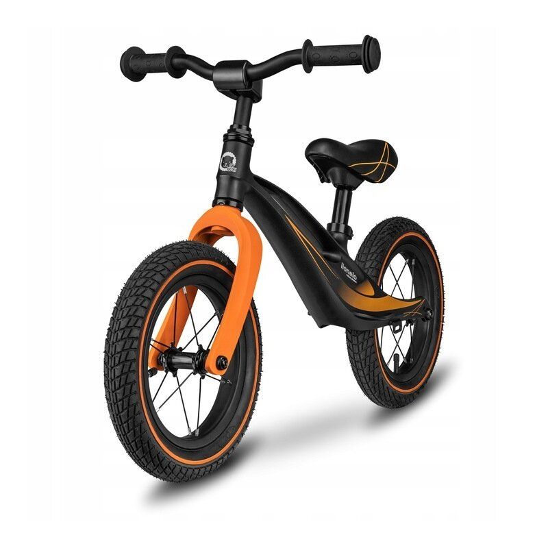 Lionelo - Bicicleta cu roti gonflabile, fara pedale Bart, Negru Lionelo - Bicicleta cu roti gonflabile, fara pedale Bart, Negru