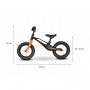 Lionelo - Bicicleta cu roti gonflabile, fara pedale Bart, Negru