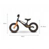 Lionelo - Bicicleta cu roti gonflabile, fara pedale Bart, Negru