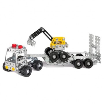 Eitech Camion cu remorca si excavator