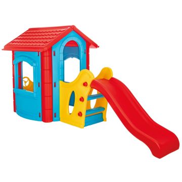 Pilsan Casuta cu tobogan pentru copii Happy House blue
