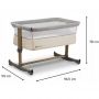Lionelo - Patut Co-Sleeper cu balansare, Leonie, Beige Sand