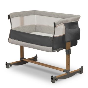 Lionelo - Patut Co-Sleeper cu balansare, Leonie, Grey Sand
