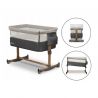 Lionelo - Patut Co-Sleeper cu balansare, Leonie, Grey Sand