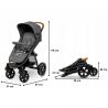 Lionelo - Carucior sport, Annet Plus, Concrete