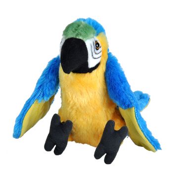 Wild Republic Papagal Macaw Albastru - Jucarie Plus 20 cm