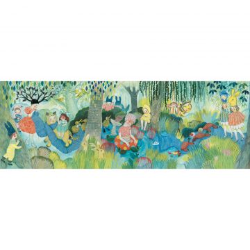 Djeco Puzzle River party- petrecere la rau 350 piese