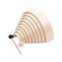 leg&go Curcubeu din lemn natur, 9 piese @