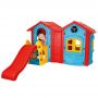 Pilsan Casuta cu tobogan pentru copii  Double Happy House blue