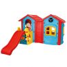 Pilsan Casuta cu tobogan pentru copii  Double Happy House blue