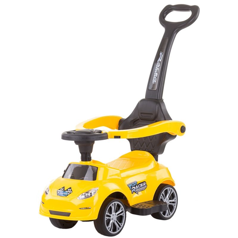 Chipolino Masinuta de impins Turbo yellow cu maner Chipolino Masinuta de impins Turbo yellow cu maner