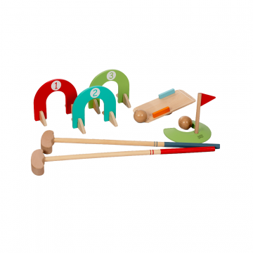 MAMAMEMO Set mini golf din lemn, 3+ FSC
