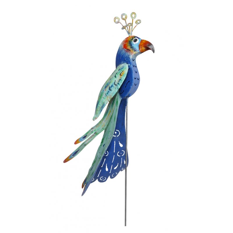 Decoratiune gradina-ghiveci-Paun imperial cu tija Decoratiune gradina-ghiveci-Paun imperial cu tija