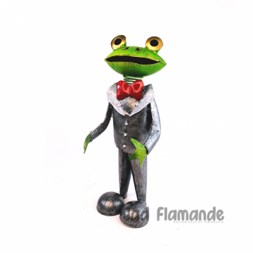 Decoratiune gradina Broscoi in costum