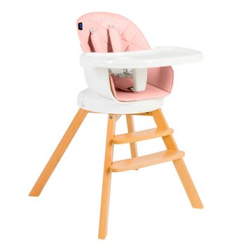 Juju Scaun de masa 3 in 1 Juju Eat & Twist, roz