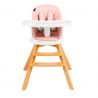Juju Scaun de masa 3 in 1 Juju Eat & Twist, roz