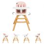 Juju Scaun de masa 3 in 1 Juju Eat & Twist, roz