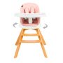 Juju Scaun de masa 3 in 1 Juju Eat & Twist, roz