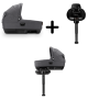 Nuna - Set Landou CARI next Granite, 40-70 cm + Baza isofix BASE next i-Size pentru CARI next