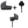 Nuna - Set Landou CARI next Granite, 40-70 cm + Baza isofix BASE next i-Size pentru CARI next