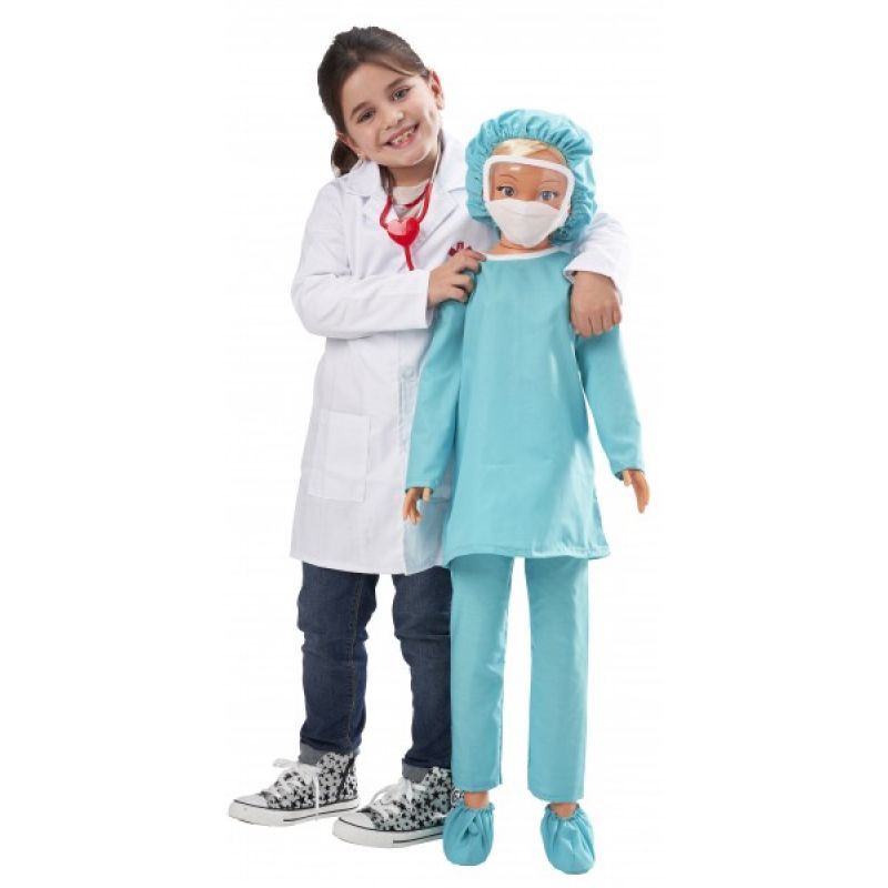 Falca Papusa Rosaura 105 cm Falca doctor cu 2 costume de schimb Falca Papusa Rosaura 105 cm Falca doctor cu 2 costume de schimb