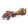 BRUDER CAMION INCARCARE MACK GRANITE SI BULDOEXCAVATOR