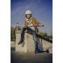Lionelo - Trotineta Whizz, Pentru Acrobatii, Rulmenti ABEC-9, Sistemul de compresie IHC 9, 20 - 100 kg, Albastru