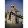 Lionelo - Trotineta Whizz, Pentru Acrobatii, Rulmenti ABEC-9, Sistemul de compresie IHC 9, 20 - 100 kg, Albastru