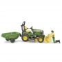 Bruder Tractor cu remorca JOHN DEERE si gradinar