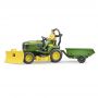 Bruder Tractor cu remorca JOHN DEERE si gradinar