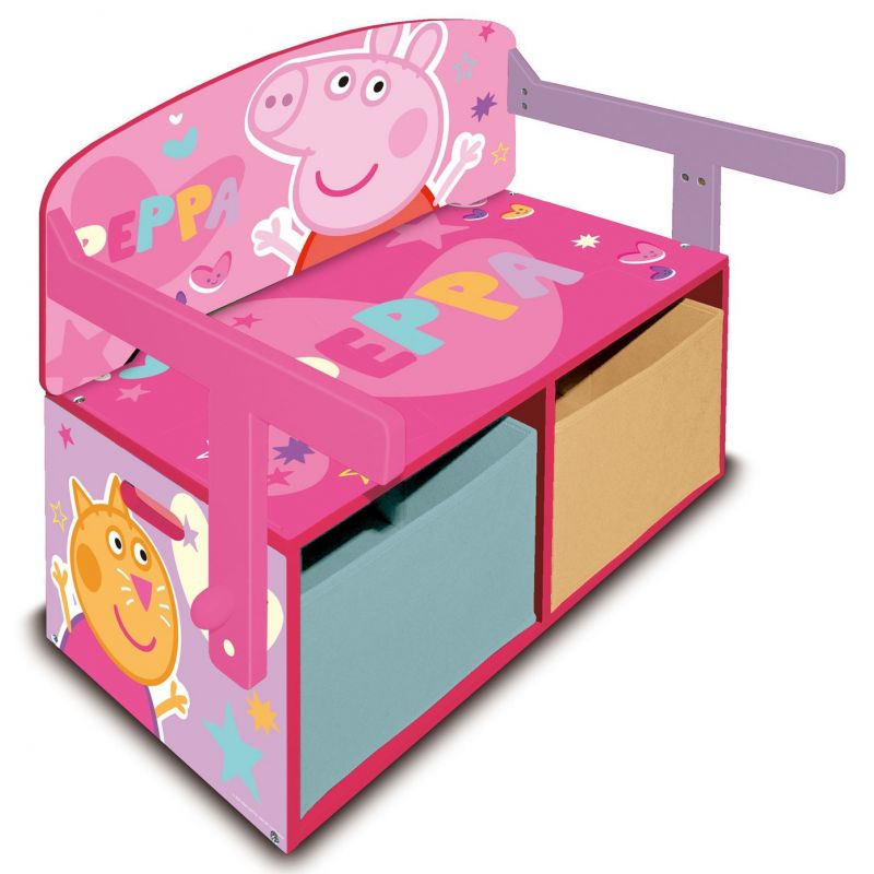 Arditex Mobilier 2 in 1 pentru depozitare jucarii Peppa Pig Arditex Mobilier 2 in 1 pentru depozitare jucarii Peppa Pig