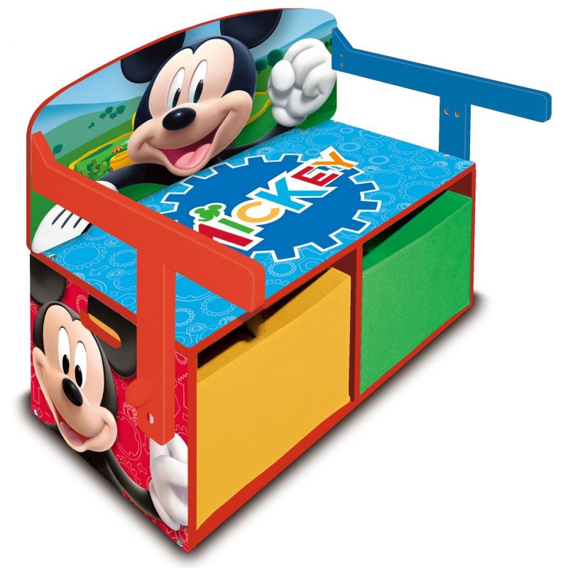 Arditex Mobilier 2 in 1 pentru depozitare jucarii Mickey Mouse Clubhouse