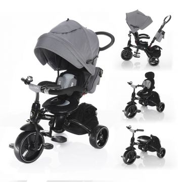 ZOPA Tricicleta 6 moduri de utilizare Citi Trike 41443 Foggy Grey