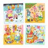 Set creativ cu autocolante Djeco, Buline colorate