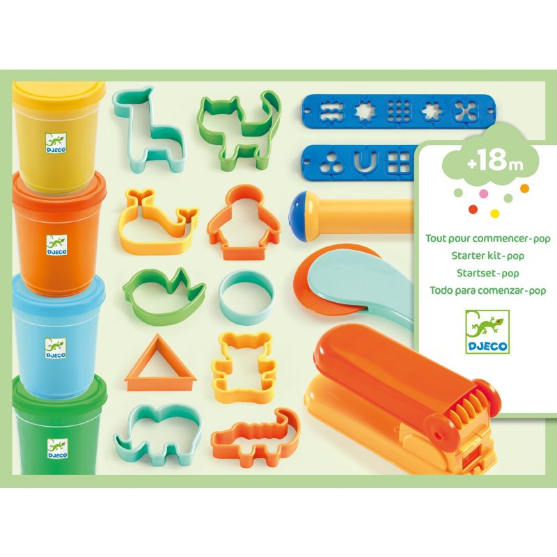 Set modelaj cu plastilina Djeco, culori Pop Set modelaj cu plastilina Djeco, culori Pop