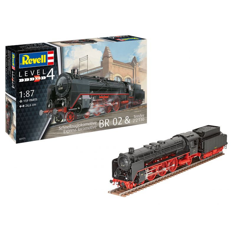 Revell Macheta locomotiva BR 02 si Tender 2'2'T30 Revell Macheta locomotiva BR 02 si Tender 2'2'T30