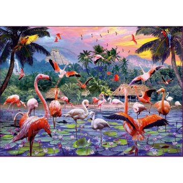 Ravensburger PUZZLE FLAMINGO, 1000 piese