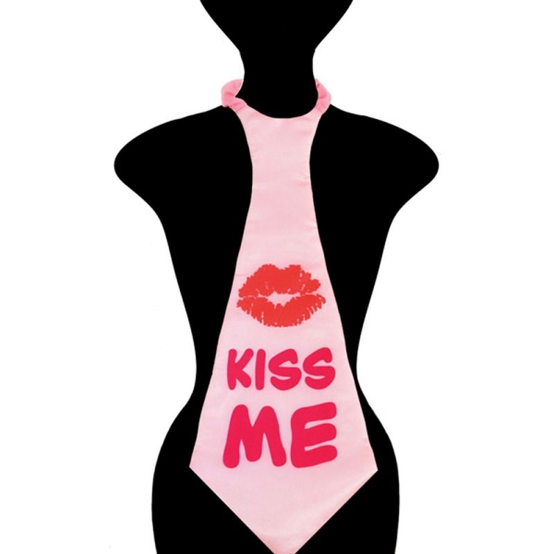 Cravata peterecere burlacite Kiss Me - 60 cm, Radar 52257, 1 buc Cravata peterecere burlacite Kiss Me - 60 cm, Radar 52257, 1 buc