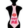 Cravata peterecere burlacite Kiss Me - 60 cm, Radar 52257, 1 buc