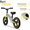 Lionelo - Bicicleta fara pedale, cu cadru din magneziu, Bart Tour, 12 \'\', Grey Stone