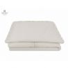 MimiNu - Set lenjerie patut 5 piese, Cu volanase, Cu pilota si perna, Din bumbac, Pentru patut 120x60 cm, Colectia Royal, Beige