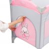 Juju Patut pliant 2 nivele Juju Sleepy Baby, Hunny Bunny