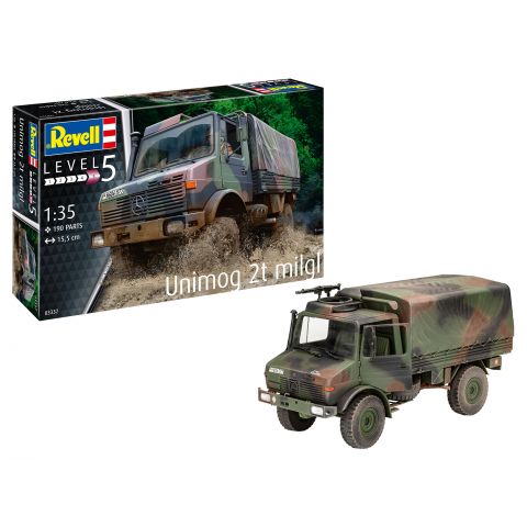 Revell Kit de constructie masina militara Unimog 2T milgl