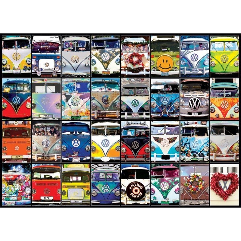 Eurographics Puzzle 1000 piese VW Cool Faces Eurographics Puzzle 1000 piese VW Cool Faces