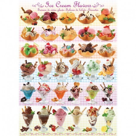 Eurographics Puzzle 1000 piese Ice Cream Flavours