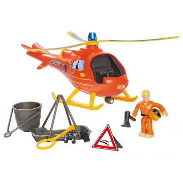 Simba Elicopter electric Fireman Sam Wallaby cu figurina Tom