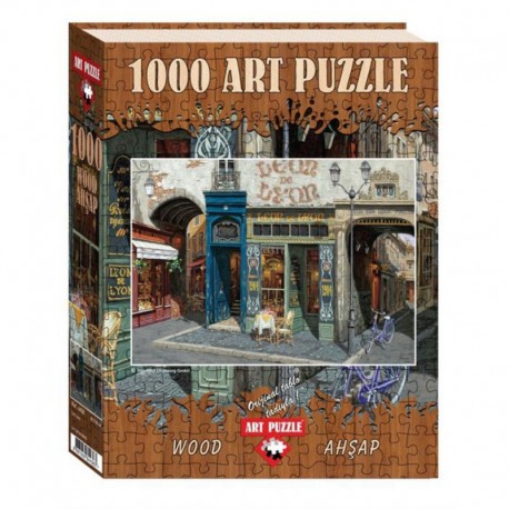ArtPuzzle Puzzle 1000 piese - din lemn CAFE LEON